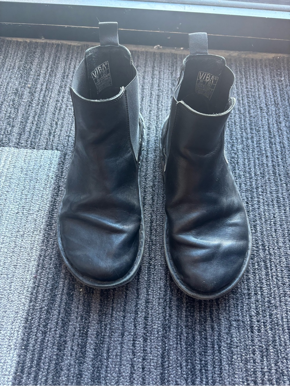 VIBA Helsinki Leather Preto Black Boot - size 39